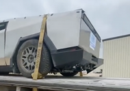 How the wedgy Tesla Cybertruck looks after a rollover